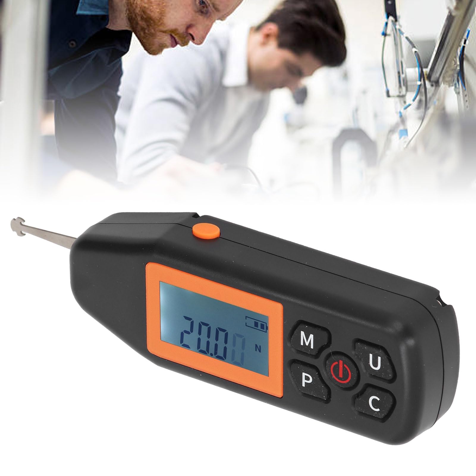 Digitales Kraftmessgerät, Push-Pull-Tester, 5 N Kapazität mit LCD-Display, Mehrere Einheiten, N LB Kg Oz für Messungen zu Hause Im Labor vor Ort