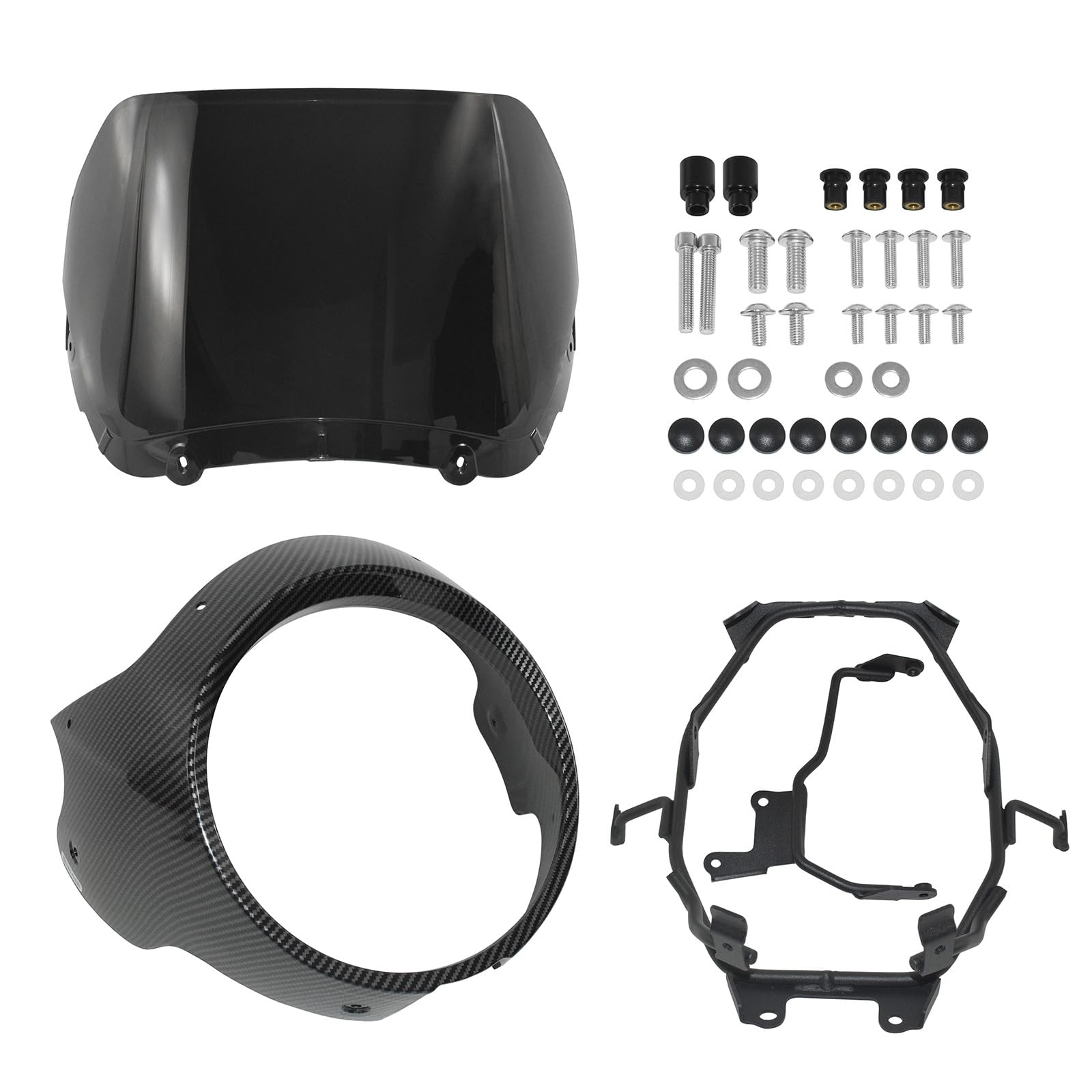 Amazon | FIRECARP バイク用 ビキニカウル フロントガラス スクリーン