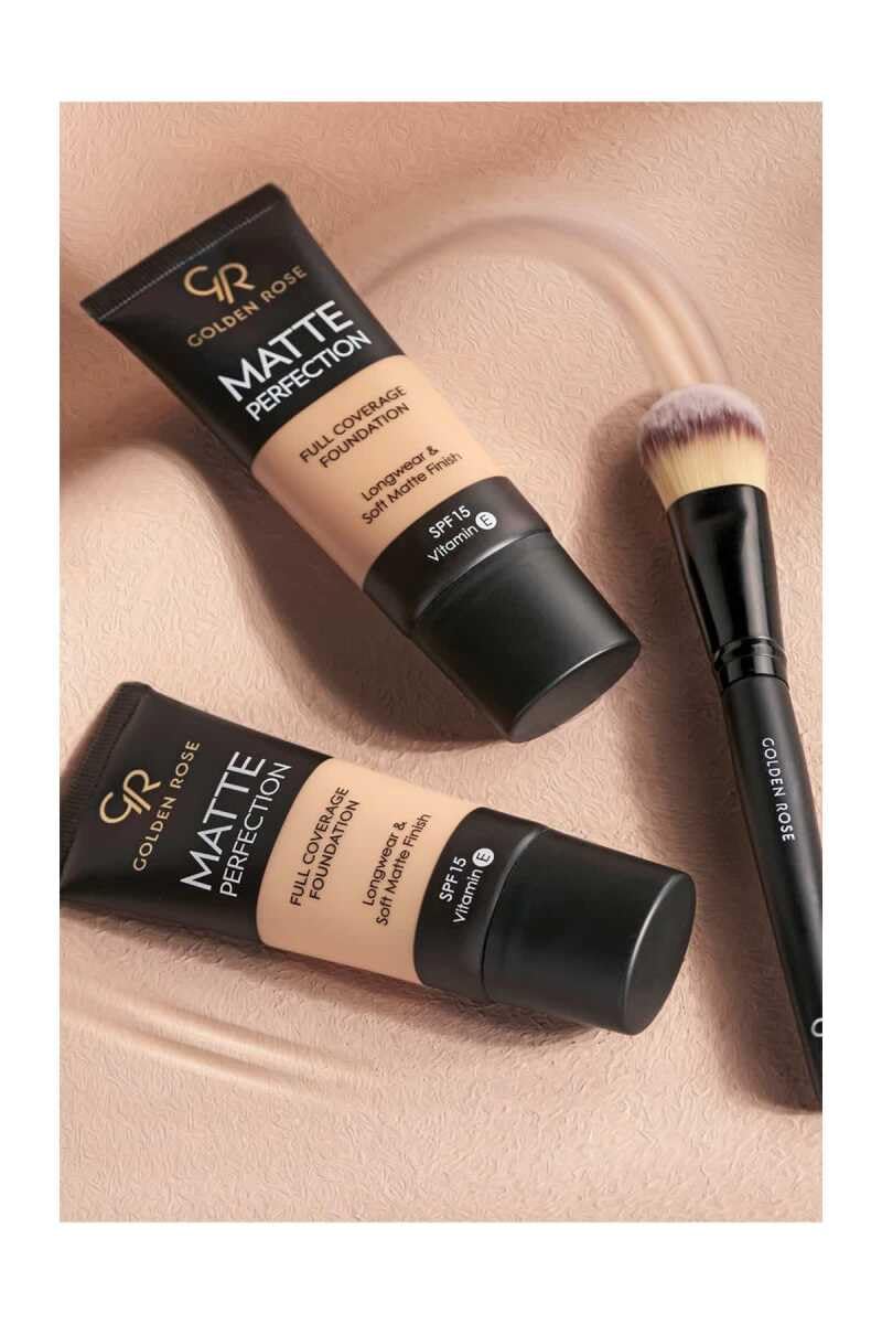 Golden Rose Matte Perfection Foundation - Warm 06 - Yoğun Kapatıcı Mat Fondöten