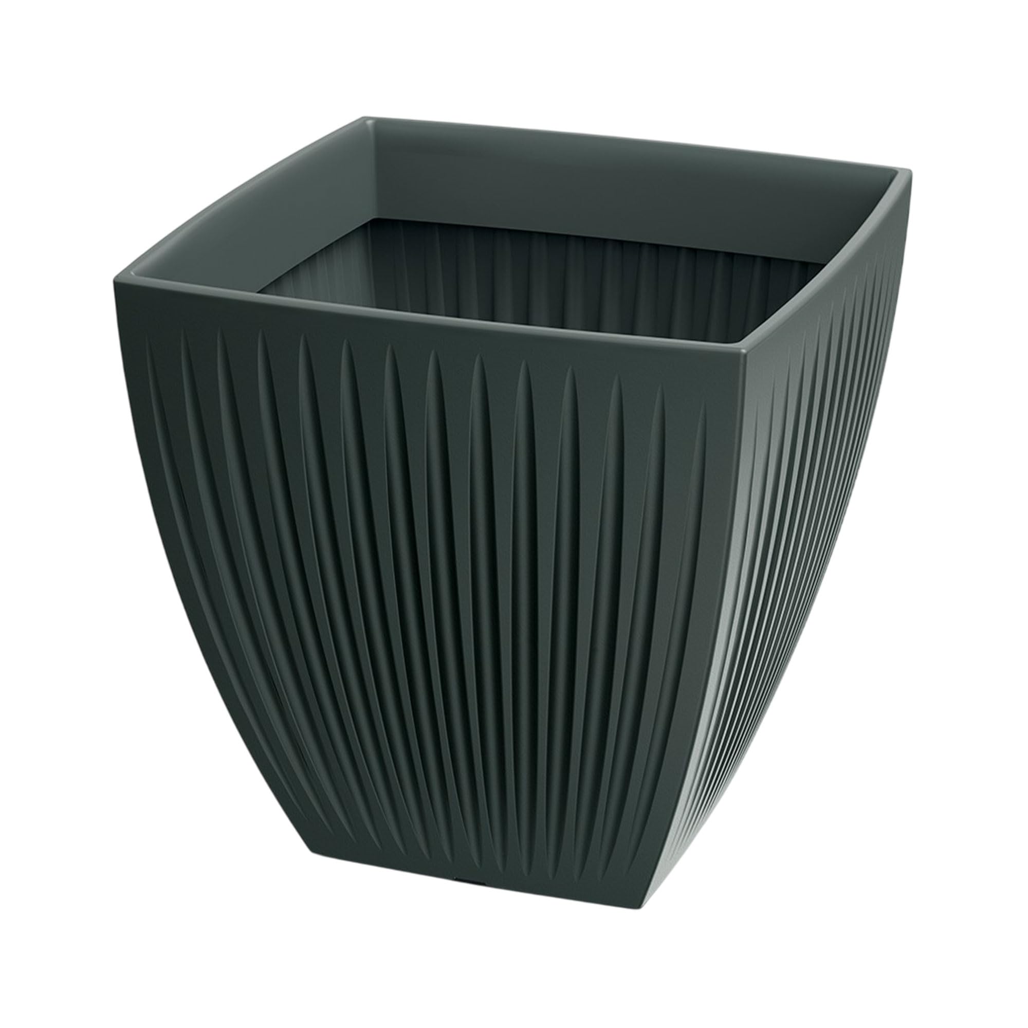 Pot Latia Square Prosperplast Ø40 fini anthracite haute résistance
