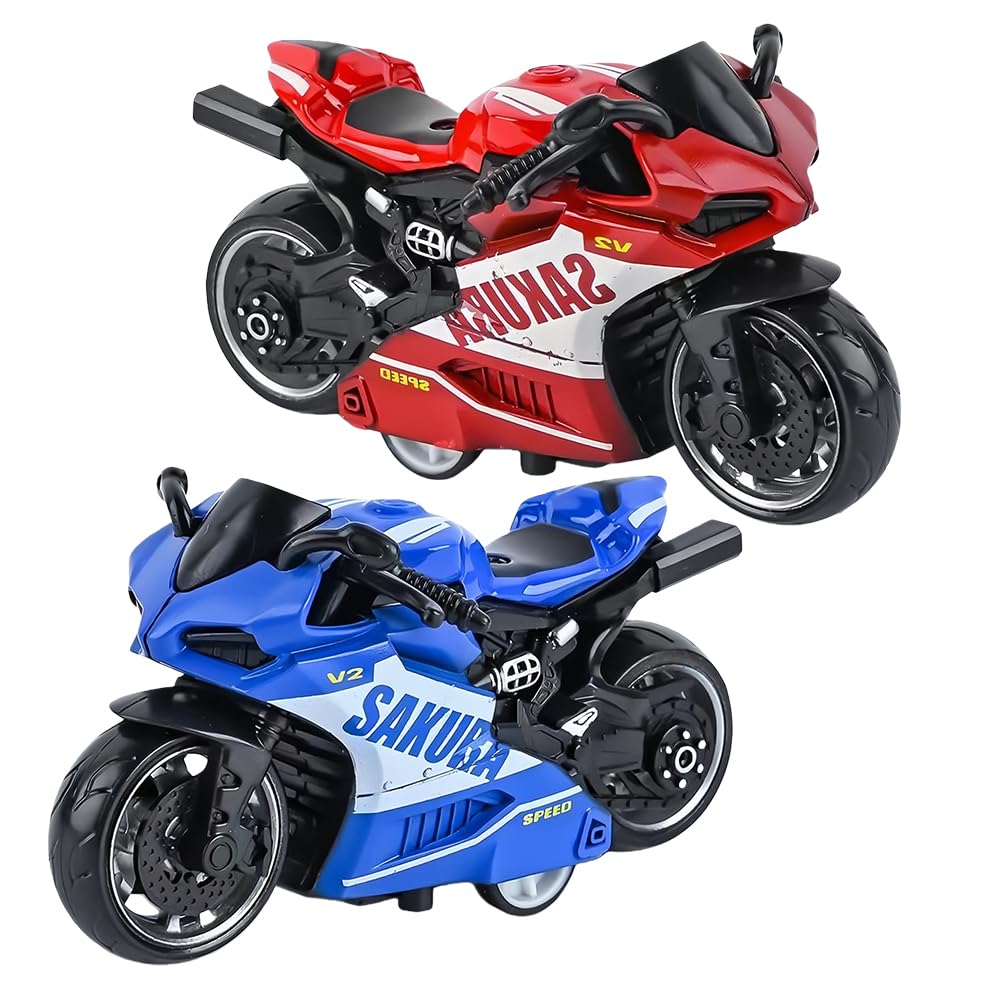 NTEVXZ Alloy Motorbike Toy,Alloy Motorcycle Model Decoration,Simulation Miniature Motorbike Model Toy Gift Collection Decoration
