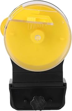 Yosoo Automatic Fish Feeder, Dry Granular Flake Food for Fish Yellow