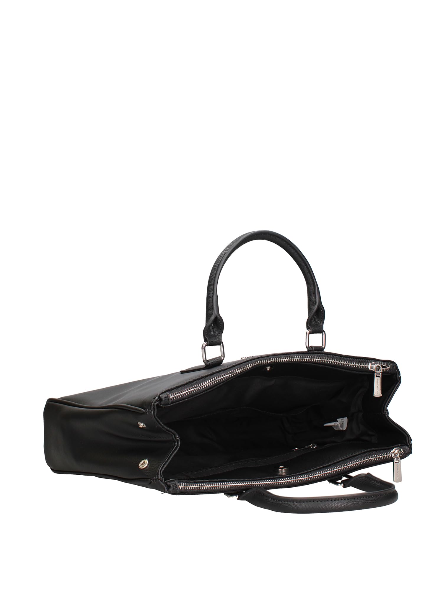 MOMO Design Borsa da Lavoro Uomo Nero Poliuretano Trieste 30x38x9 cm
