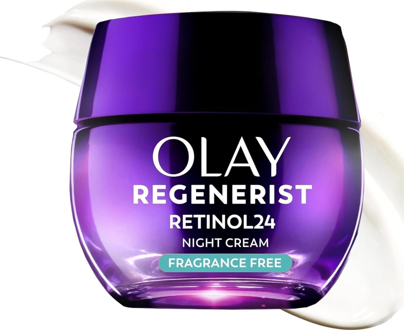 Retinol Night Cream for Women, Anti-Aging Face Moisturizer, Fragrance-Free, Non Greasy - Anti-Wrinkle, Smooth Fine Lines, Hydrating Skin Care - Triple Collagen Cream, Peptide, Niacinamide, 1.7oz