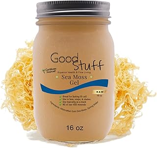 Goodstuff Premium St. Lucia Sea Moss Gel, Nature's Ultimate Multi-Vitamin and Skin Superfood (16 OZ)