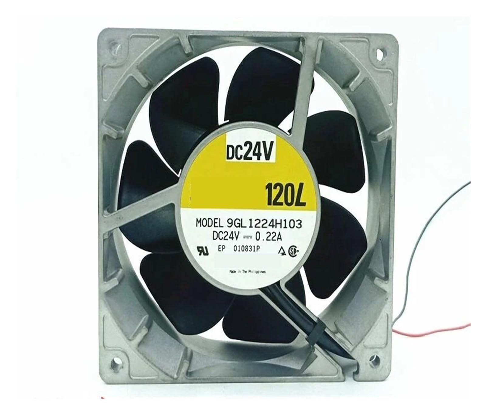 BALYDLUL 1PC 9GL1224H103 24V 0.22A 120 * 120 * 38MM 2-wire cooling fan