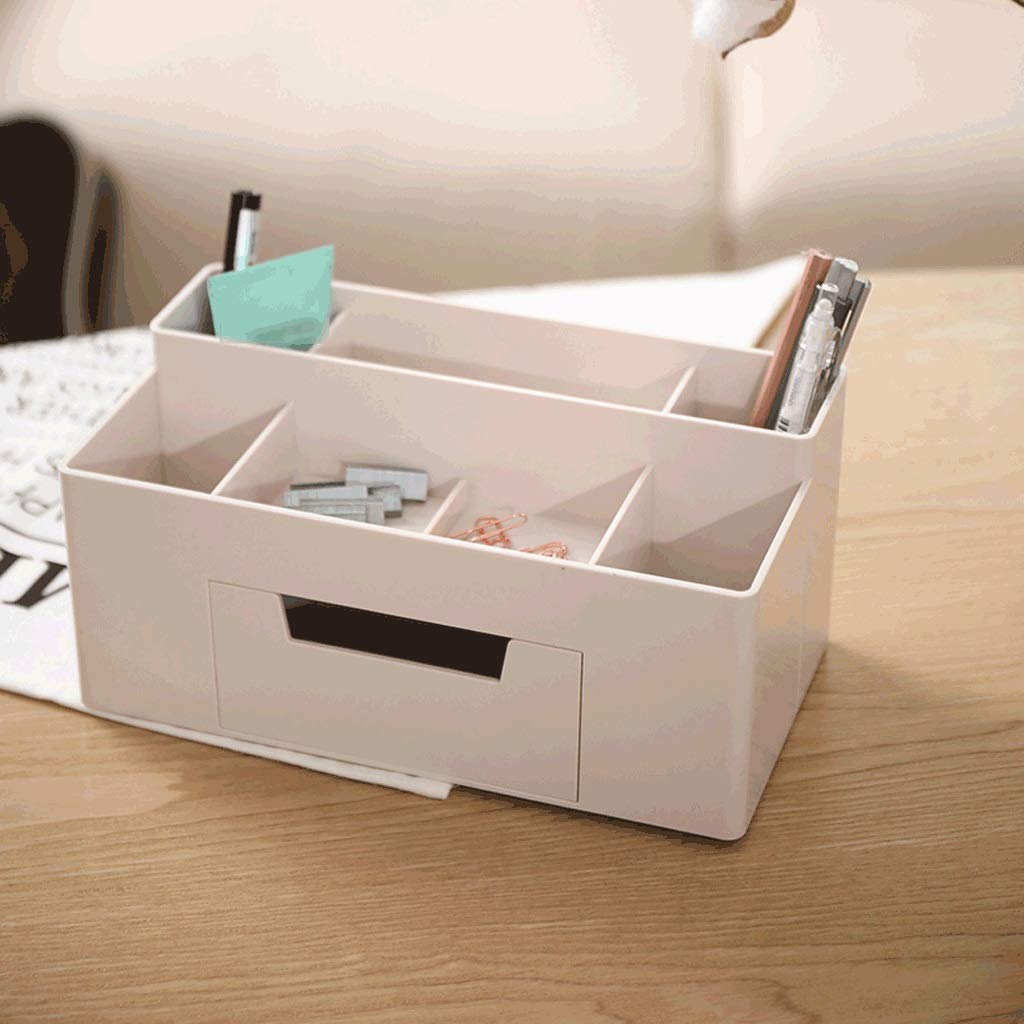 Uchwyt na pióro na biurko Desk Uchwyt na Pióro Stojak z szufladą Pióro Pole Box Container Makeup Organizator Organizator Przechowywanie Dla Office Home Multifunkcjonalne Pióro posiadacze