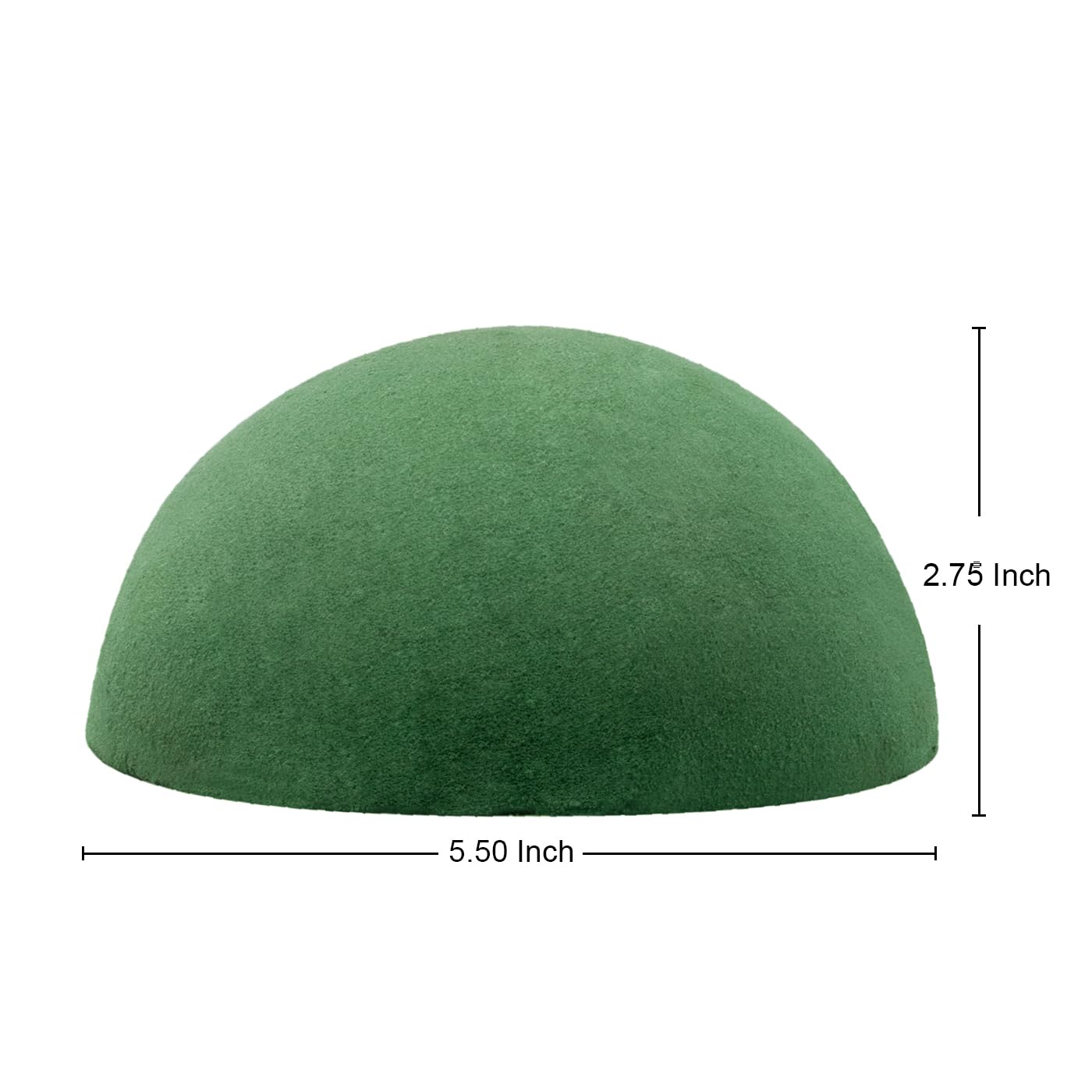 [ 15 Pack] Half Ball Round Floral Foam Blocks,Green Wet Dry Flower Foam Blocks,Plant Foam for Fresh and Artificial Flower Arrangements (5.50 x 2.75 Inch)