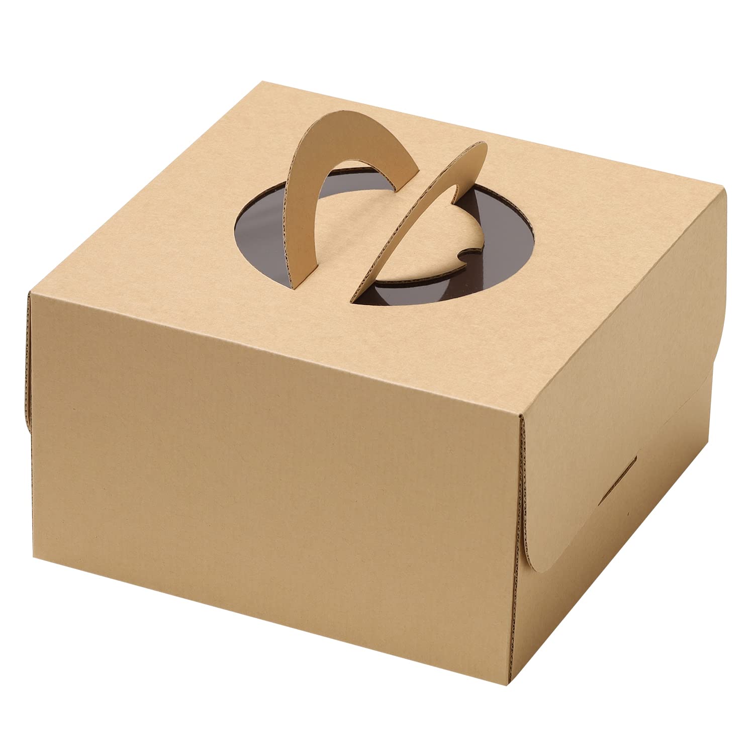 Amazon.co.jp: ハコマルシェ エコクラフトデコ箱 ケーキ箱 ケーキ