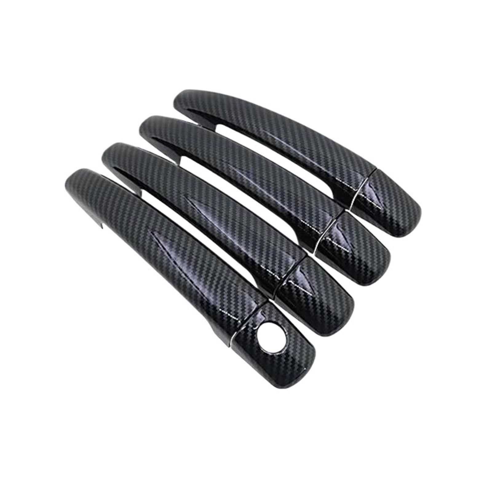 ATGCBCAUF Car Exterior Door Handles Cover for Citroen C4 MK2 C4L B7 2010-2018 Car Exterior Door Handles(E Handle 1 Keyhole)