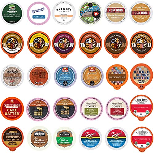 Flavored Coffee Pods Variety Pack - 30 Unique Flavors No Duplicates - Fit All Keurig K Cups Coffee M - //coolthings.us