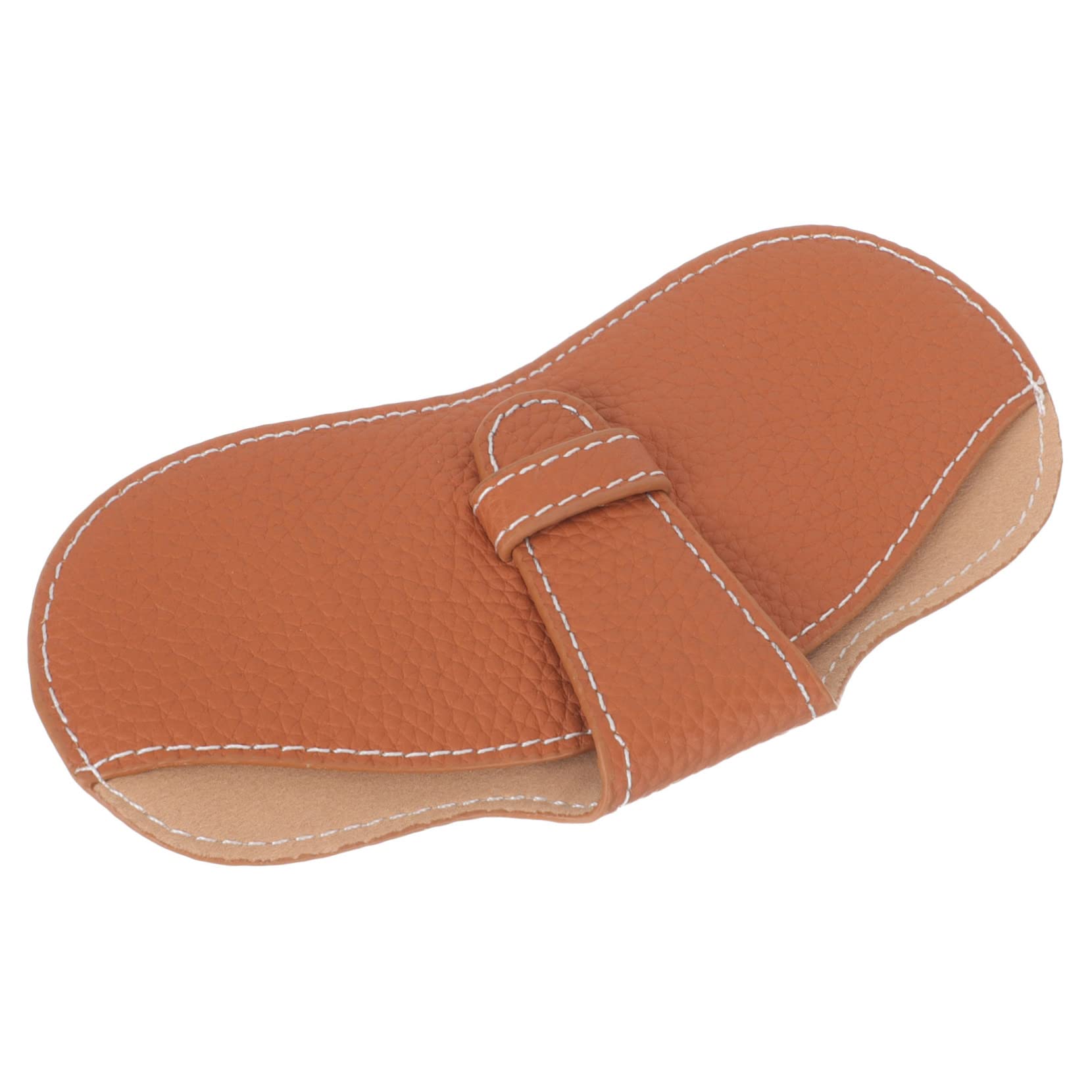 bolsa de gafas estuche delgado para gafas estuche gafas de sol estuche portatodo estuche para gafas resistente al desgaste sostenedores de la manga para las mujeres cuero