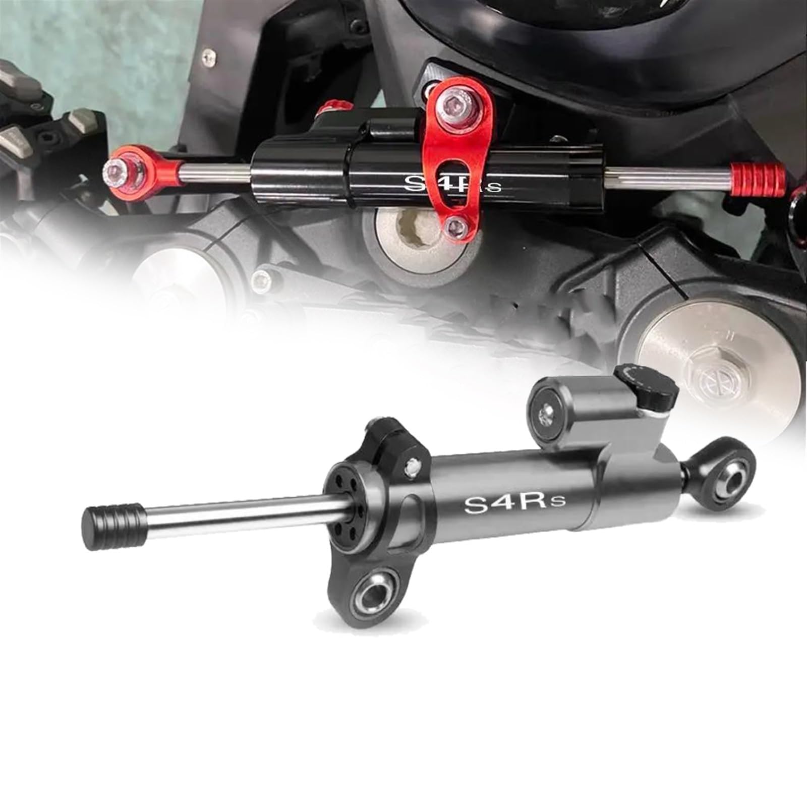 CNC Ammortizzatori di Sterzo Moto Stabilizzatore Ammortizzatore Staffa Kit di Montaggio per Ducati S4RS S4R S 2006 2007 2008 2009 2010 2011 2012 2013 Accessori (Color : H)