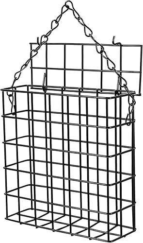 Miniatura 4 de Paquete de 2 comederos de sebo para pájaros para colgar al aire libre jardín patio pájaros carpinteros