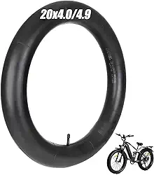 Câmaras de Ar para Bicicleta 20X4.0/4.9 Fat Tire com Válvula Av 32Mm, Câmara de Ar de Borracha Butílica Premium 20X4.0/4.9 para Bicicleta Elétrica de 20" Ebike para Estrada/Mtb/Montanha/E Bike
