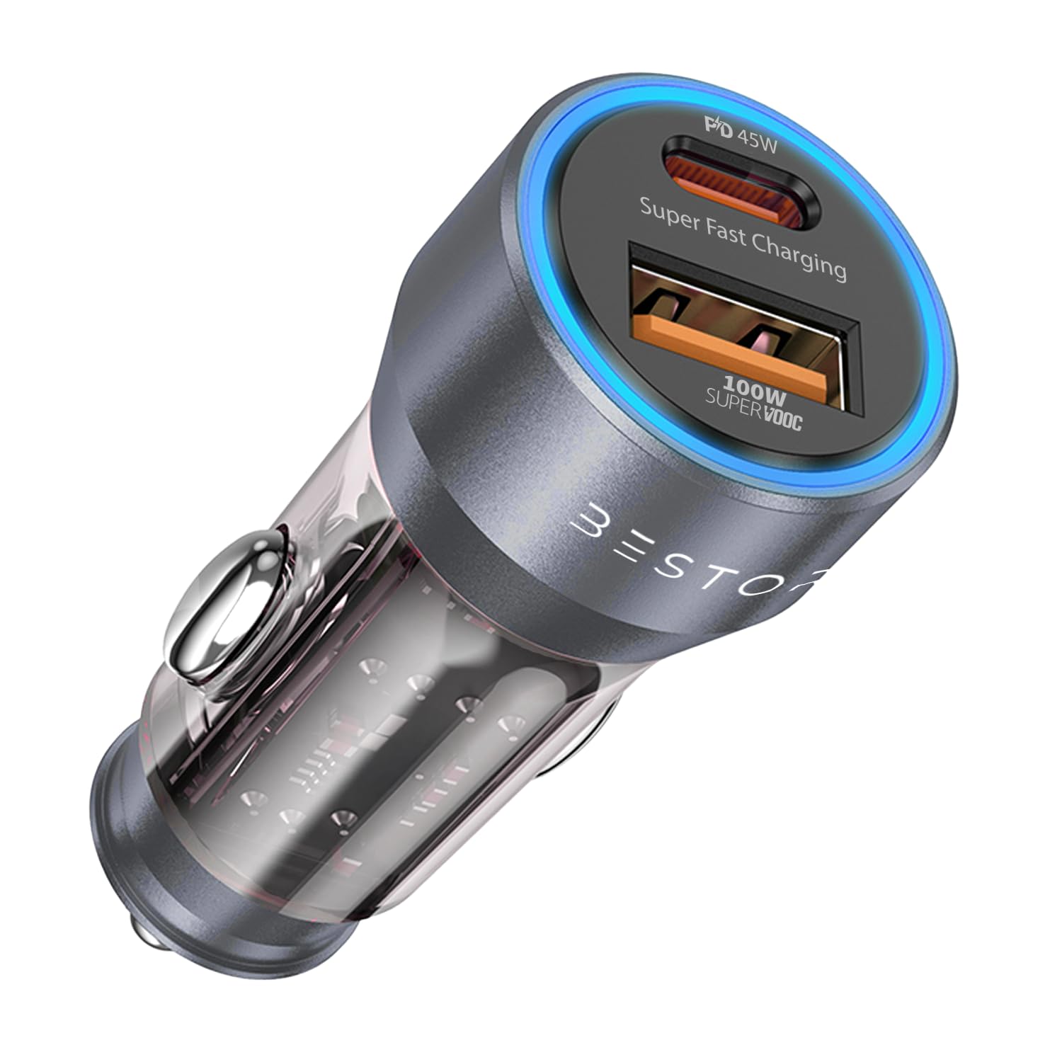 Bestor VoltDrive Pro 145W Car Charger with Dual Output, 45W Type C PD and PPS, USB A Port Support Super Wooc(100w), BIS Certified and Compatible with, All Smartphones, Tablets and Other USB Devices-image-46