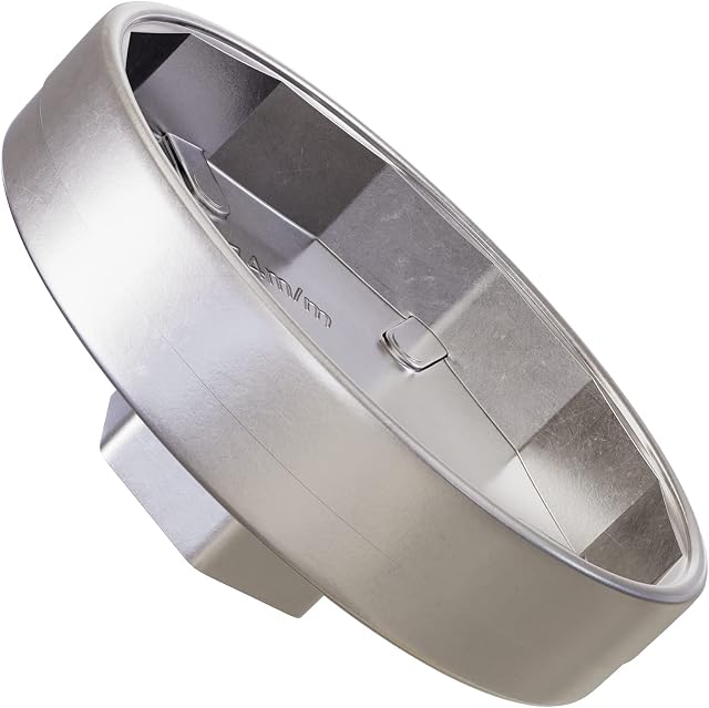 Oil Filter Wrench 14-Sided with 1/2" Drive and 22 mm External Hexagon from WIESEMANN 1893 I for loosening and Tightening I Made of Special Tool Steel I 80461