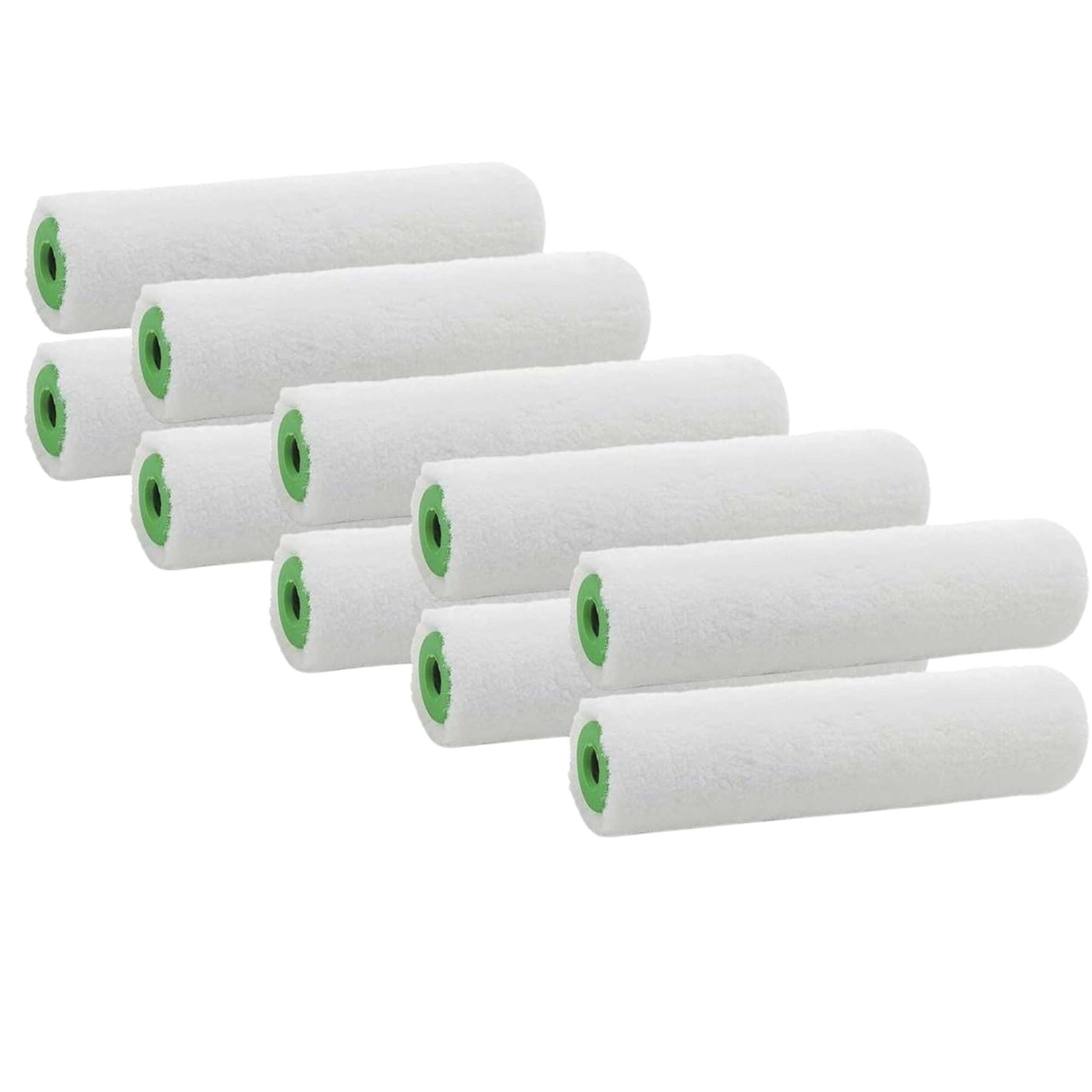 10 rodillos de repuesto de 10 cm – Rodillo de pintura y rodillo de pintura, para barnices, pintura de pared, barniz, rodillo de pintura, rodillo de pintura, accesorios de pintura, set de