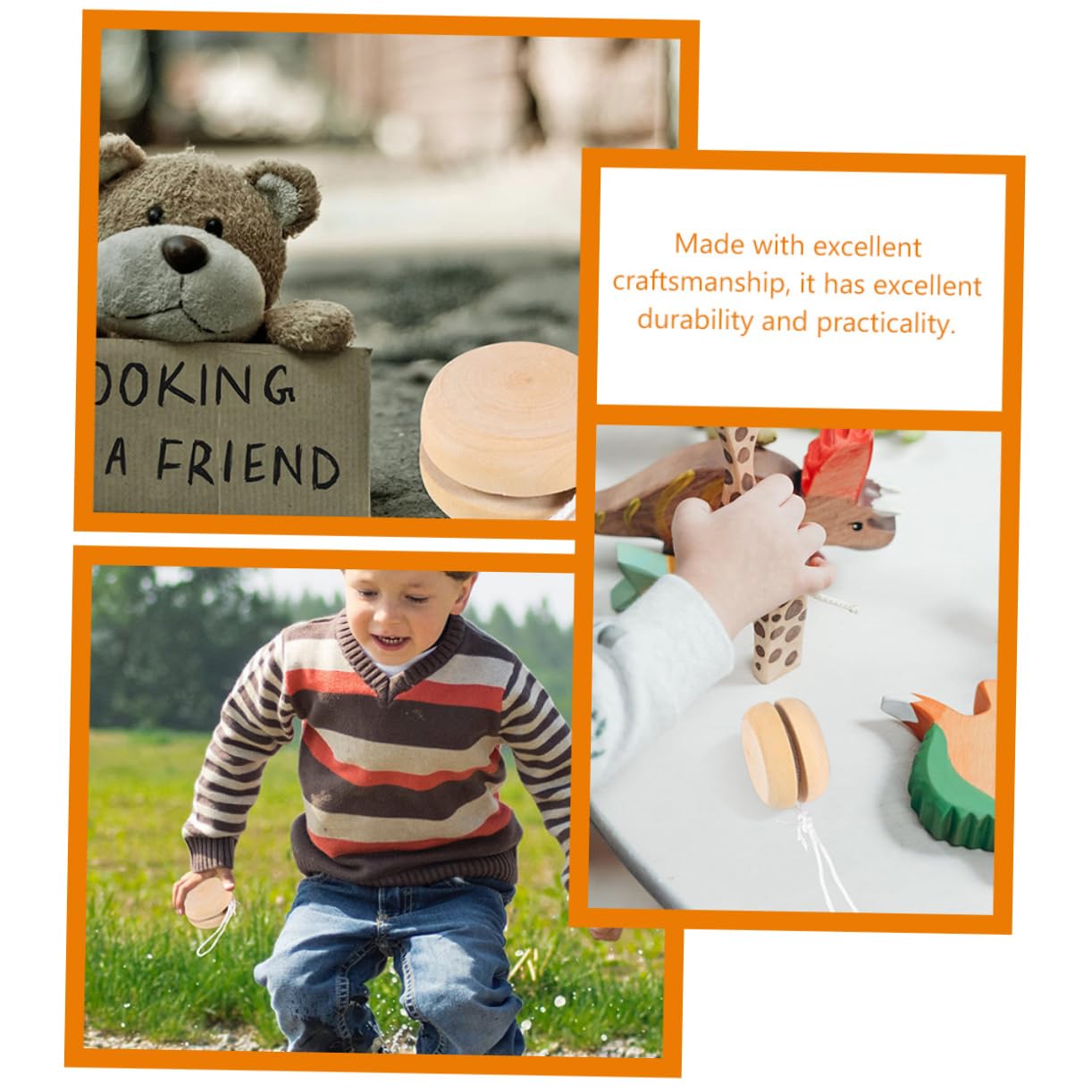 DIYEAH DIY Painting Balls 5pcs Wooden Graffiti Child Toy for Boys and Girls Brain Coordination Exercise Toy Artistic Decorations