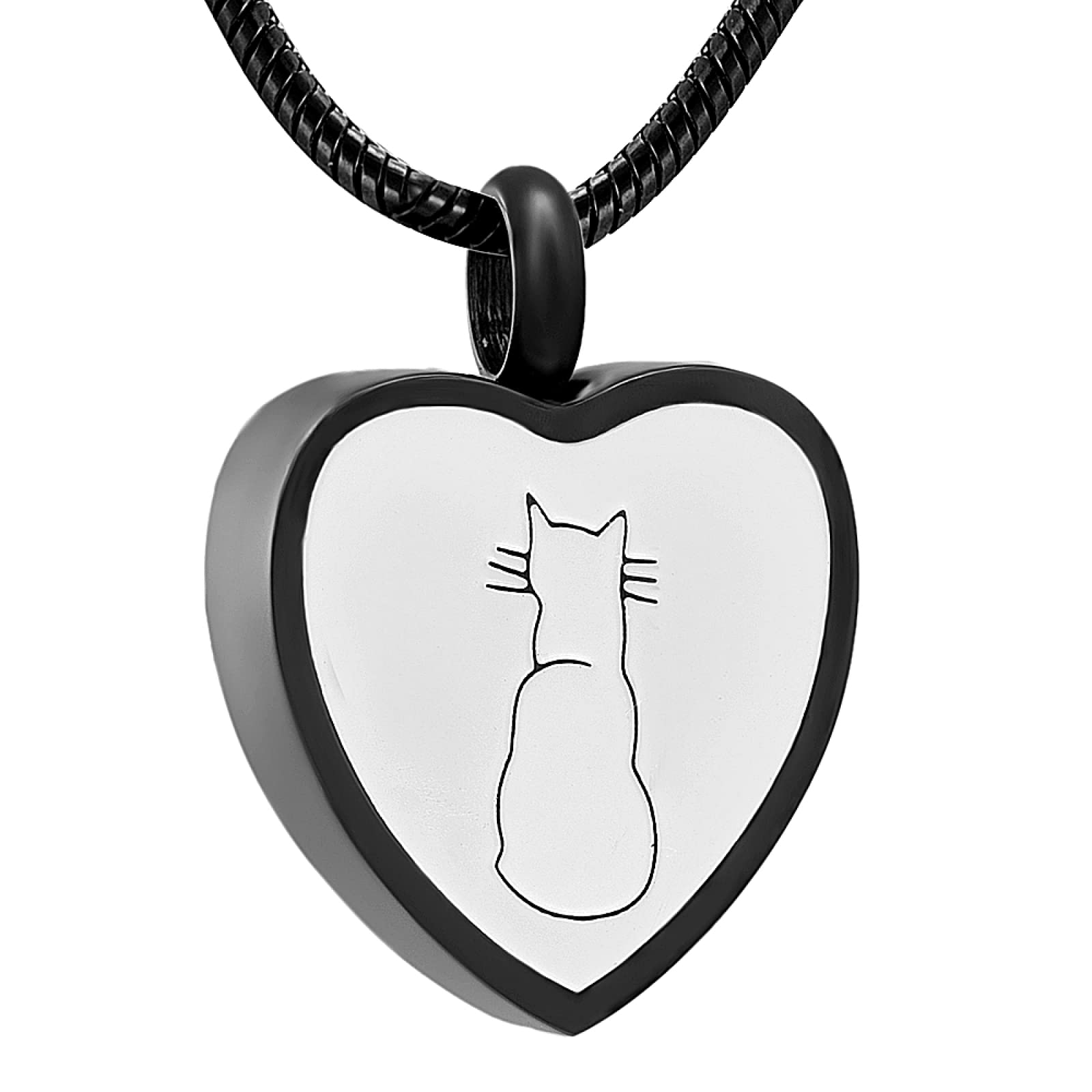 ADENLA Pendentif Urne Ouvert En Forme De Cercle De Vie Pour Animaux De Compagnie/cendres Humaines Parfumés En Acier Inoxydable