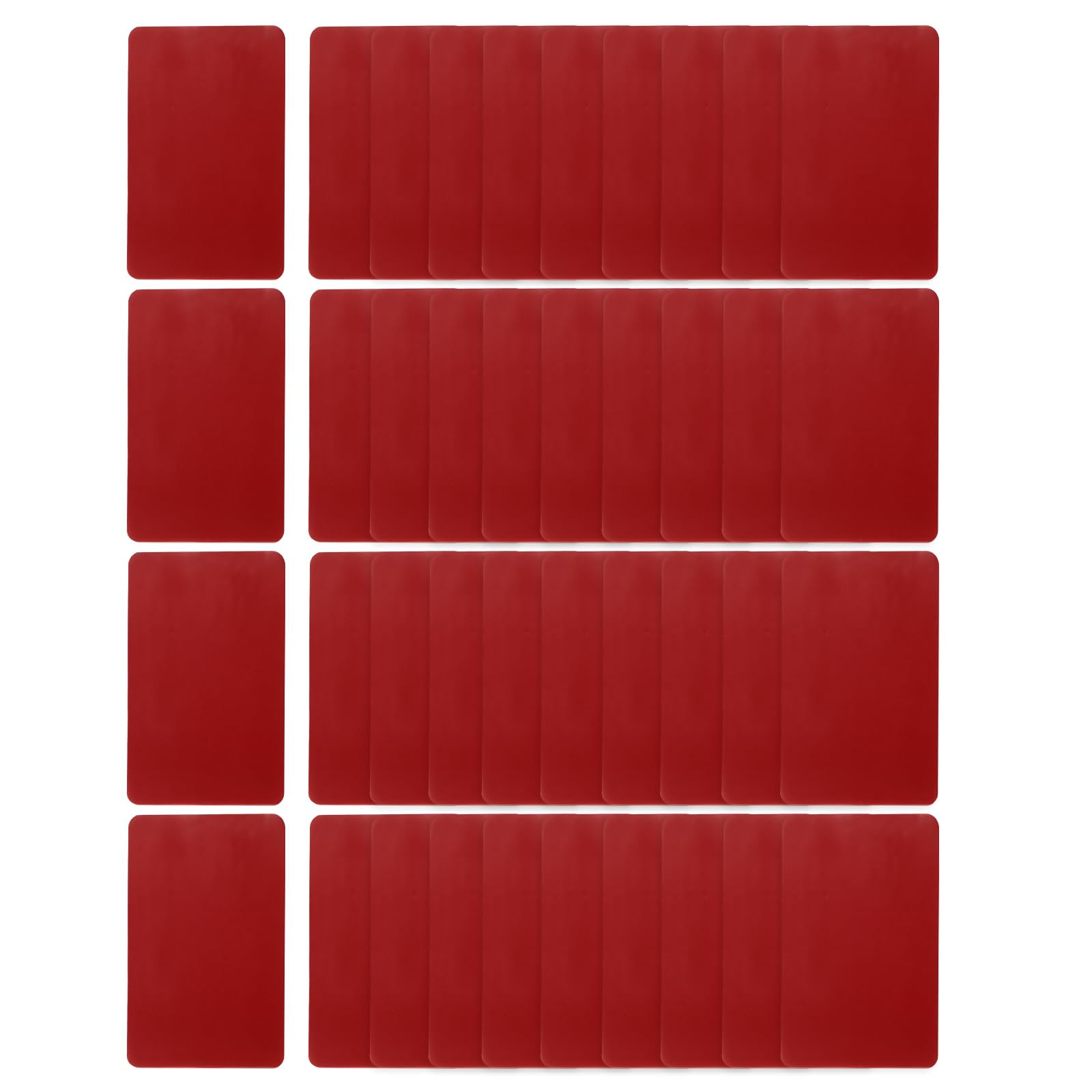 sourcing map 40 Pcs Double Sided Adhesive Pads, 40mm x 60mm Dash Cam Sticky Pads Self-Adhesive Square Mounting Foam Tape Waterproof & Heat Resistant for Car Walls Picture Home Decor, Red