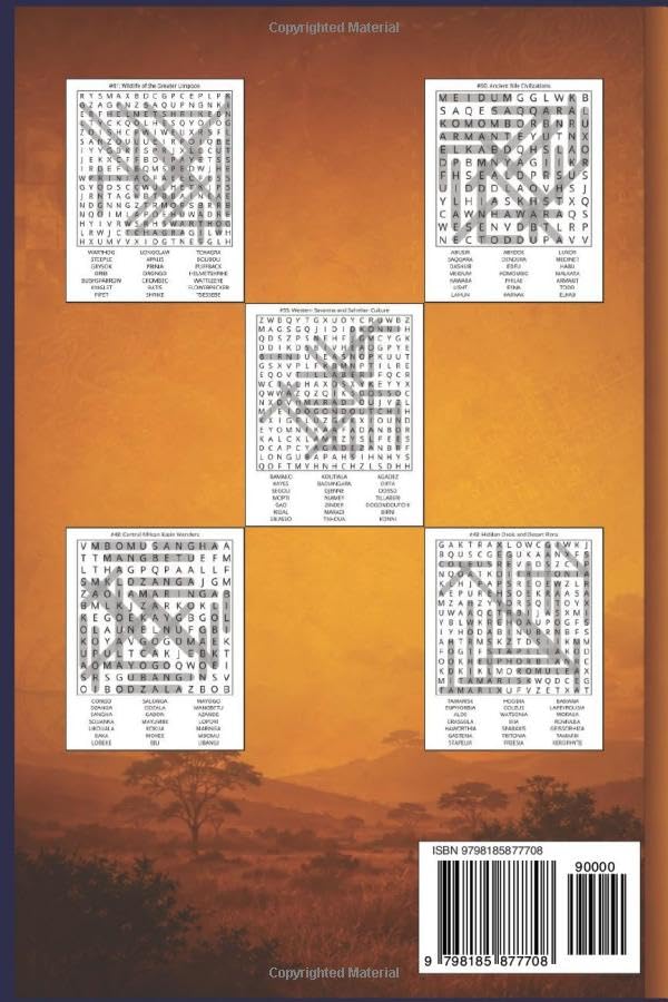 African Safaris Puzzles for Enthusiasts: 60 Themed Puzzles Exploring Landmarks, Wildlife, and Traditions for Travelers and Geography Enthusiasts ... The Ultimate World Travel Word Hunt) image 3