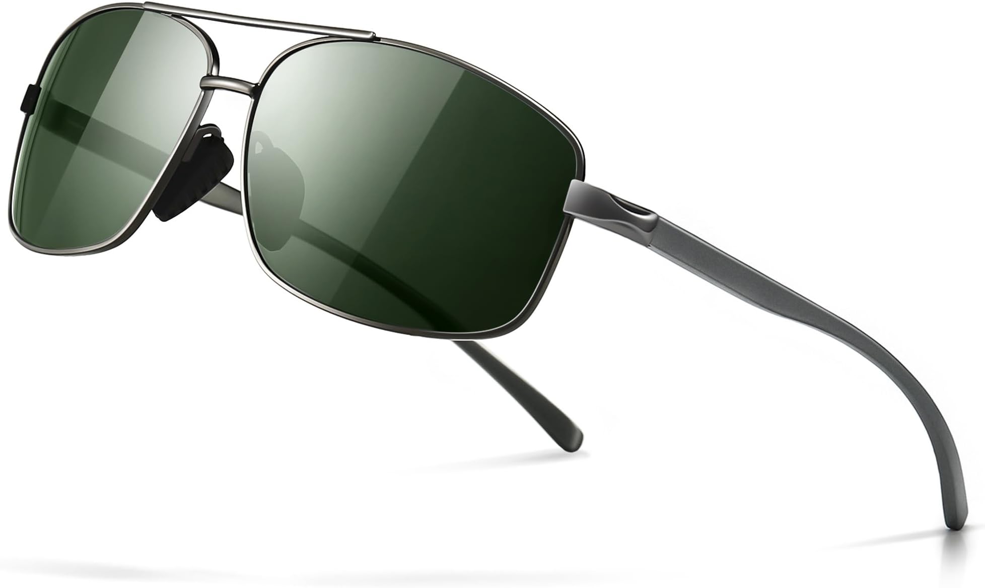 Lightweight Rectangular Polarized Sunglasses Man UV400 Protection
