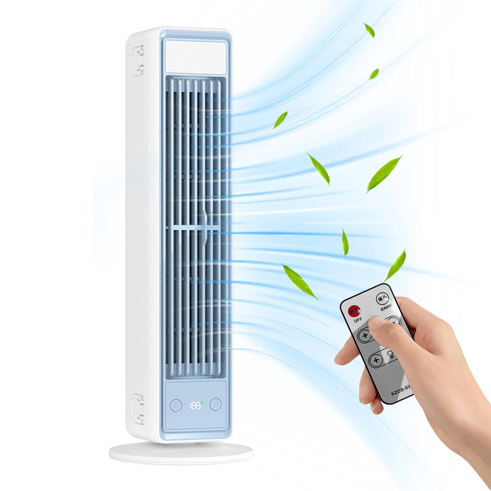 Ventilador de Pie Con mando a distancia | Ventilador Vertical para cocina garaje casa rodante salón interior exterior