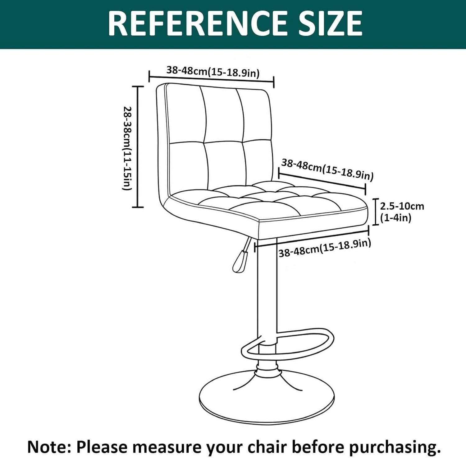 Stretch Bar Stool Chair Slipcover Set of 2/4/6 Velvet Dining Bar Chair Covers Low Back Removable Washable Counter Stools Protective Cover for Kitchen Counter Cafe Chairs,Dark Green,6pcs