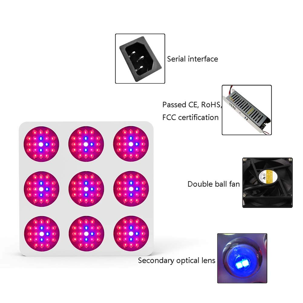 Lampe pour Plante 1890W, Mettre à Jour Plante LED Horticole Lampe Croissance avec IR Bleu Rouge Lumière pour Intérieur/Serre/Hydroponique/Grow Box Culture