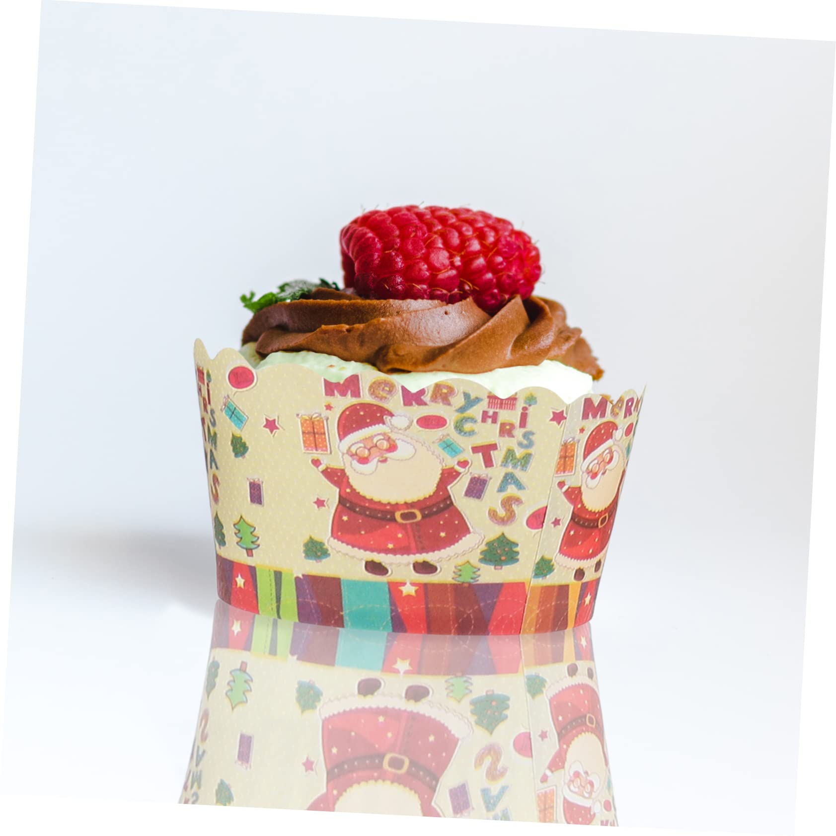Cabilock 3 Sätze Weihnachtskuchenbecher Papierbecher Abschluss Cupcake Förmchen Backzubehör Backbecher Mit Deckel Mini Cupcake Behälter Cupcake Förmchen Goldene Muffin 150 Stück * 3