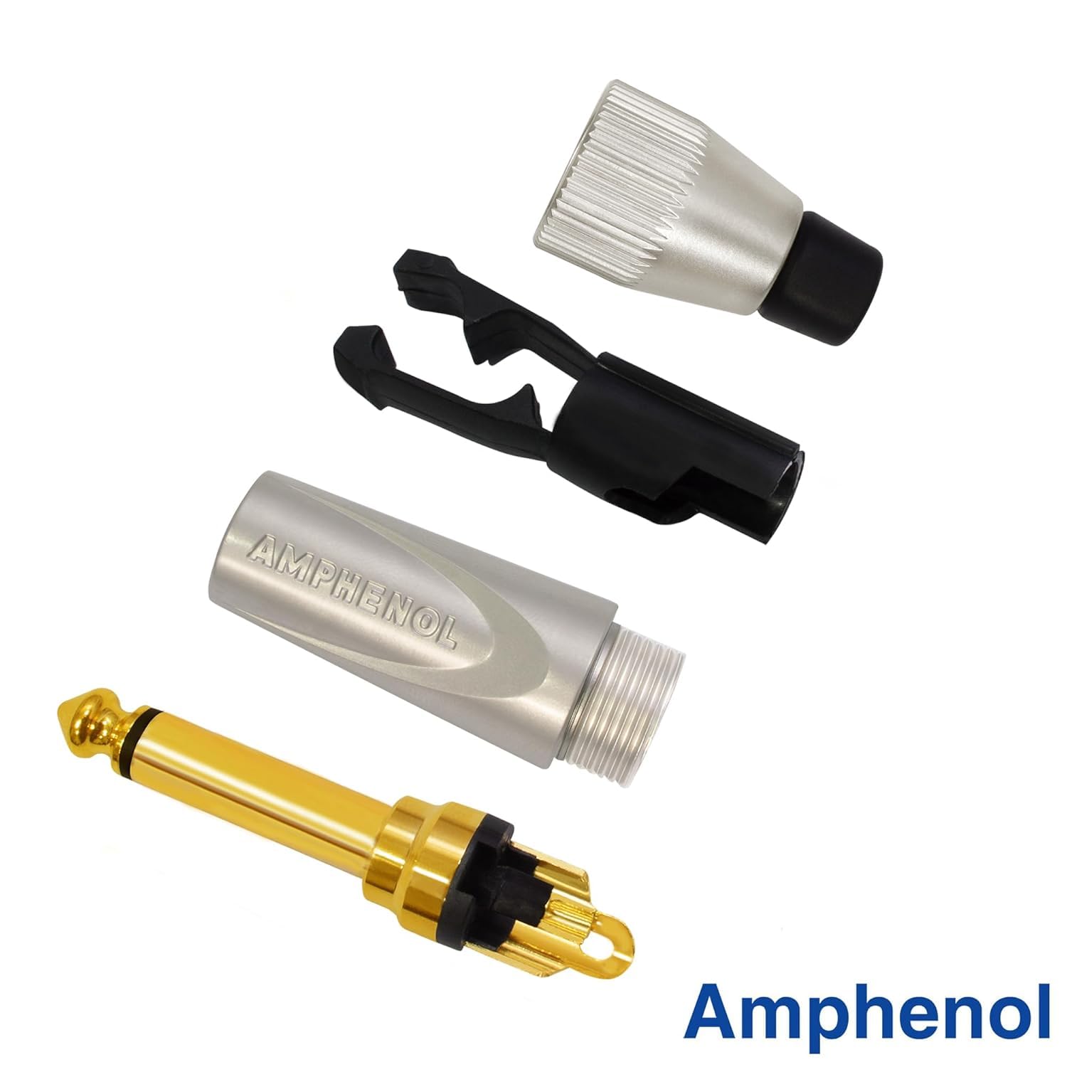 WBC-PRO-Guitarra de 25 pies – 20 AWG – Baja tapa (18pF/ft) – Grado profesional – a base de grafito – Cable de instrumento de guitarra de doble blindaje con Amphenol recto – en ángulo (silencioso) ¼