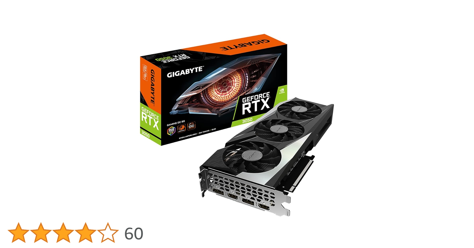 グラフィックボード・グラボ・ビデオカード GIGABYTE GeForce RTX 3050[8GB] GeForce RTX™ 3050 GAMING OC 8G Key Features | Graphics Card