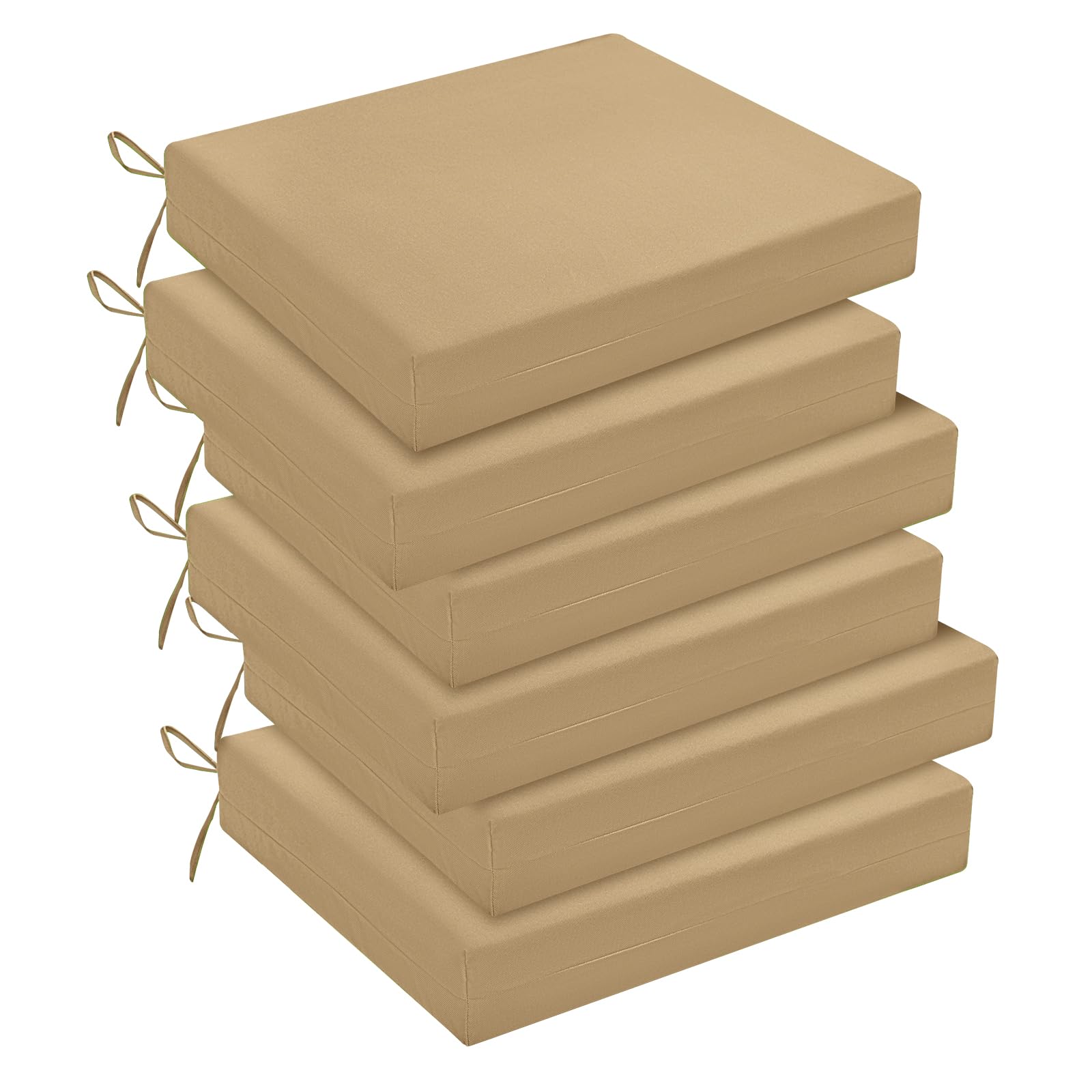 downluxe Outdoor Chair Cushions Set of 6 for Patio Furniture