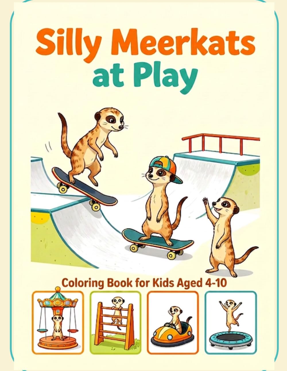 Silly Meerkats at Play: Coloring Book for Kids Aged 4-10 (Meerkat Adventures)