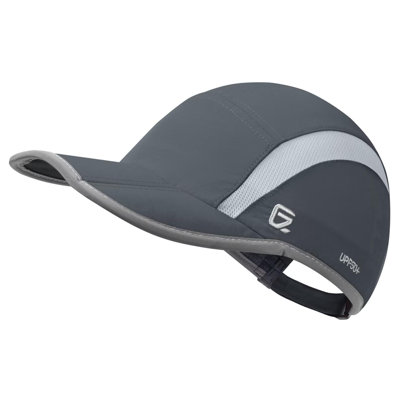 GADIEMKENSD UPF50+ Folding Outdoor Hat Unstructured Reflective Design Breathable Soft Sport Cap for Outdoor Sport — view 14