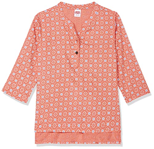 Image of Amazon Brand - Jam & Honey Girl's Cotton Regular Short Kurti