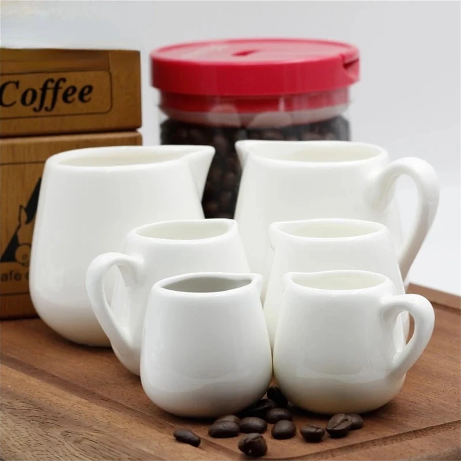 Mini pichet à lait en céramique, 6 pièces, café et crème pour Lait, Café, Sauce