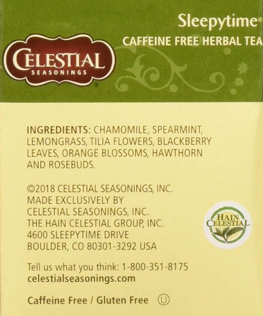 Celestial Seasonings Herbal Tea, Sleepytime, 20 Count