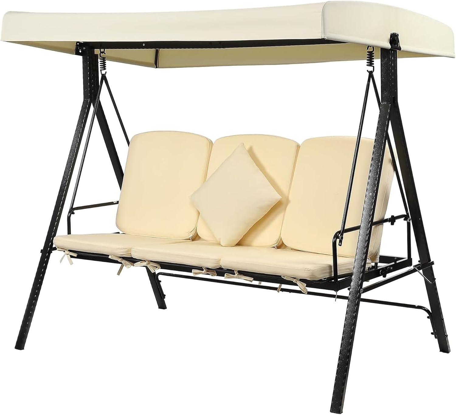 Patio Swings Chair with Canopy, 2in1 Extended 68"*46"*78