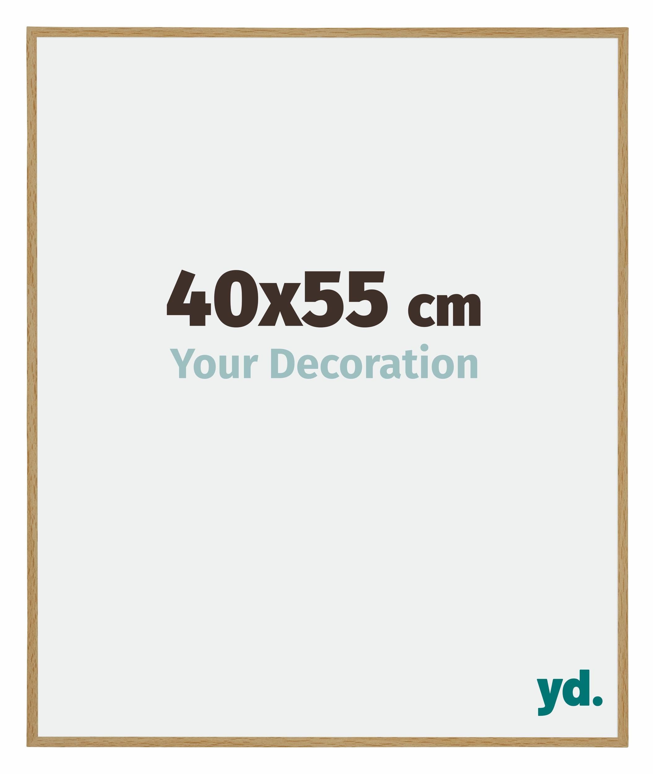 Your Decoration - Picture Frame 40x55 cm - Beech Light - Decorative Wall Frame in Plastic with Antireflection - Frame 40x55 - Evry