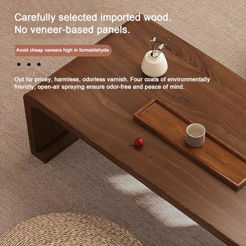 Table basse japonaise pliante en U pour optimiser les petits salons encombrés - 3