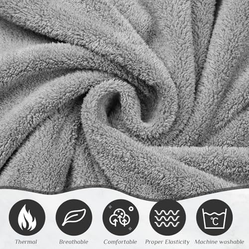 Tigeen 2 Pcs Women's Wrap Towel Spa Soft Robe Adjustable Closure Elastic Top Closure Bathrobe Lightweight Wraps for Shower3