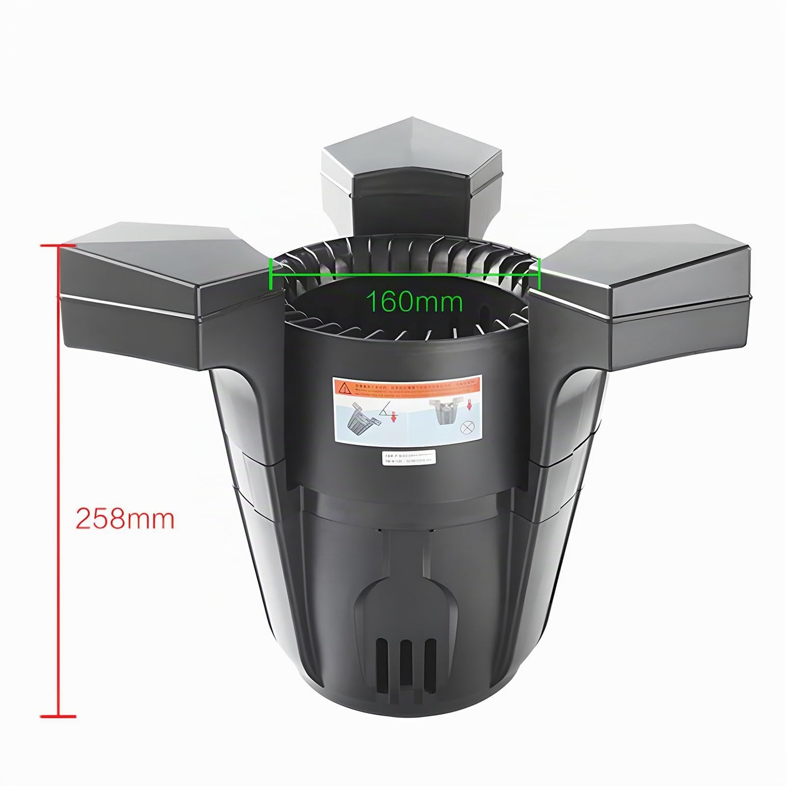 Skimmer flotante de succión, Skimmer flotante para estanque, limpiador automático de piscinas, extractor superficie de piscina, skimmer clarificador para estanque de peces, piscina y jardín 70W