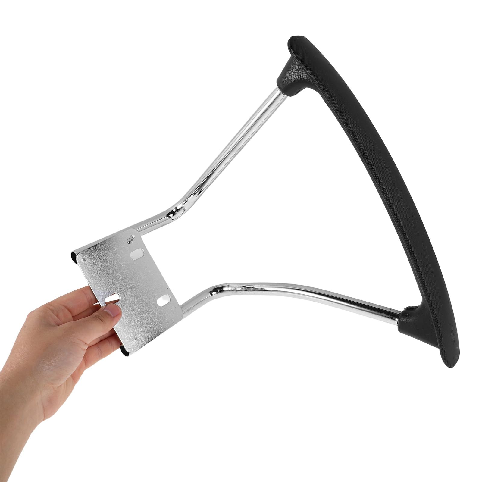 HEMOTON Reposabrazos de Repuesto Juego de 2 Diseño Ergonómico, Material Acero Inoxidable y PP, Compatibles Sillas para Oficina y Gaming, para Silla de Oficina