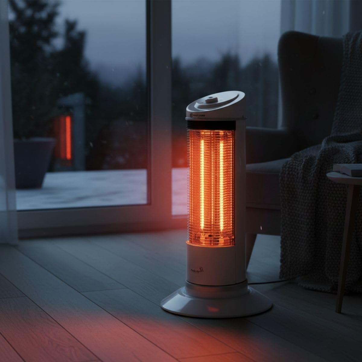 Plein Air PAT-1200 Stufa a Raggi Infrarossi Carbon Tower, 1200 W