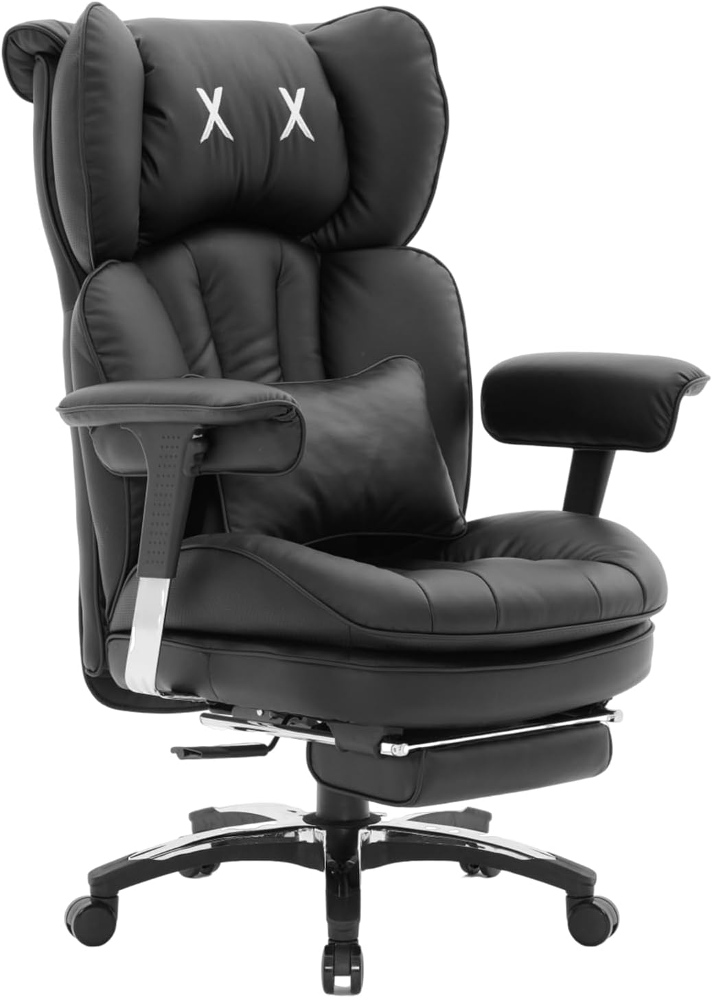 Efomao Big and Tall Office Chair with Footrest – High Back Computer Chair with Adjustable Armrests,Executive Office Chair with Wide Seat, Modern Desk Chair for Home Office, Gaming, or Study, Black - Image 8