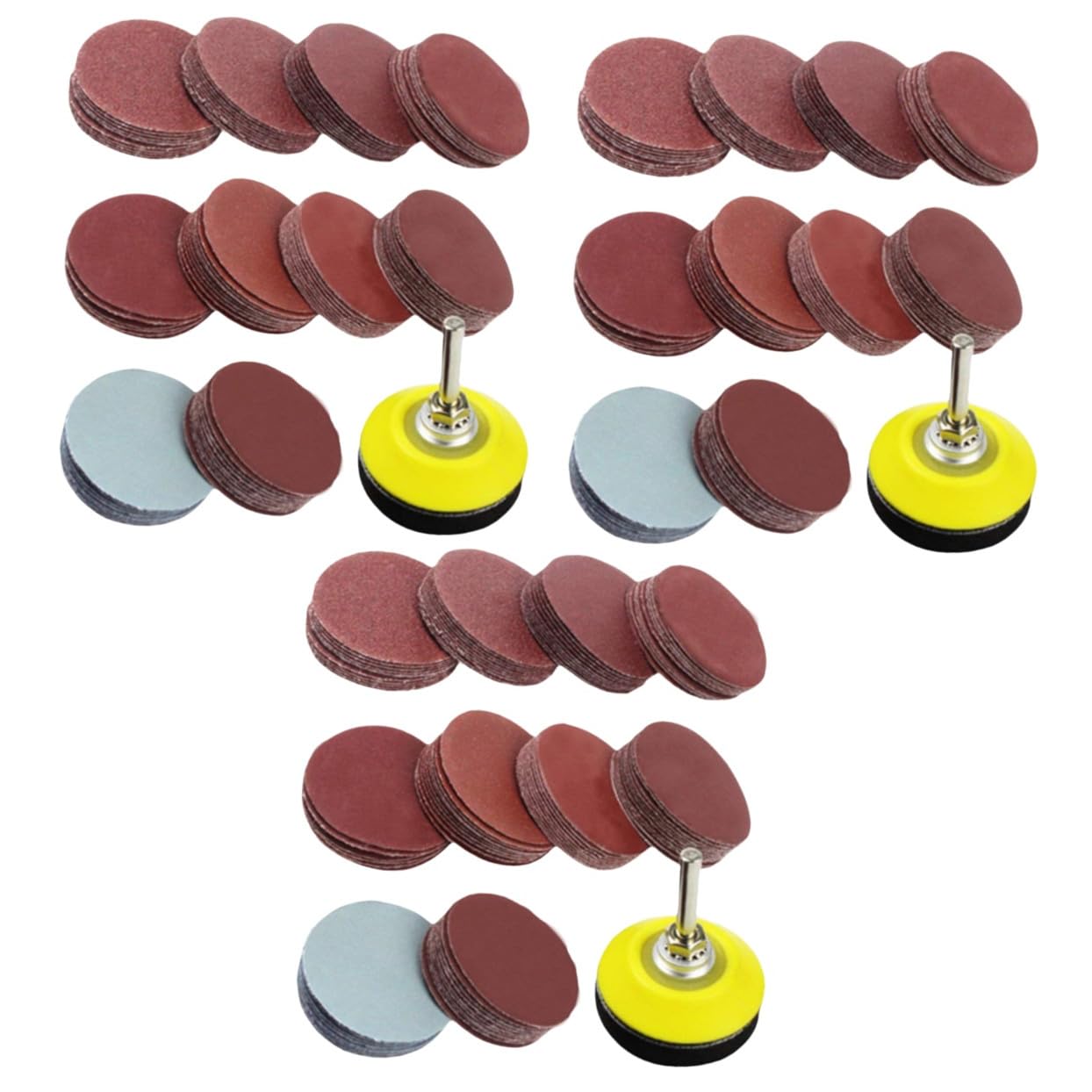 Gatuida 300pezzi Kit Dischi Abrasivi Platorello Per Utensili Rotanti Grana Perfetti Per Lucidatura e Levigatura Superfici Accessorio Per Trapano e Smerigliatrice