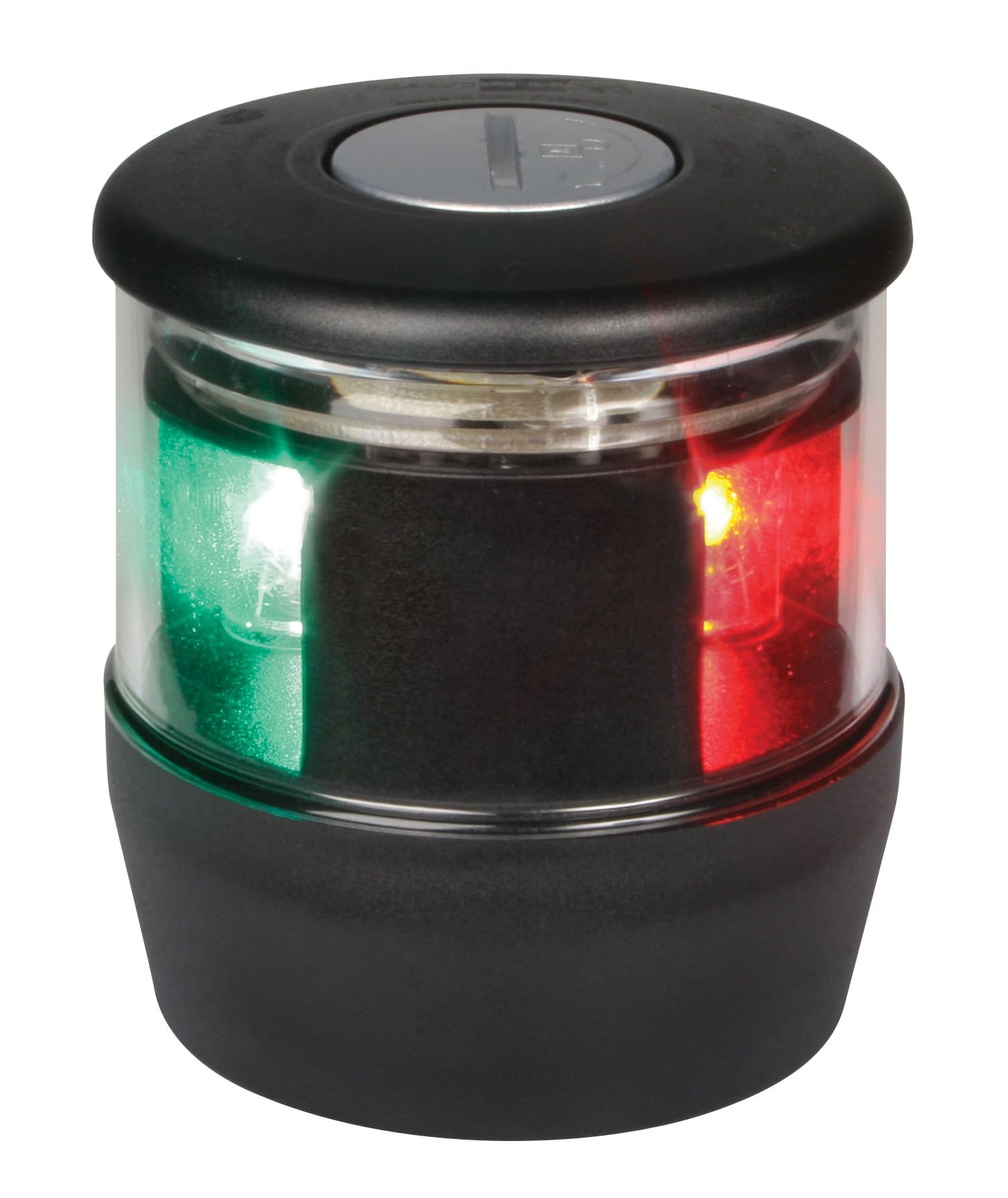 Hella 980650001 '0650 Series' NaviLED Trio Multivolt Red/Green/White 8-28V DC Tri-Color LED Navigation/Anchor Light with Black Housing