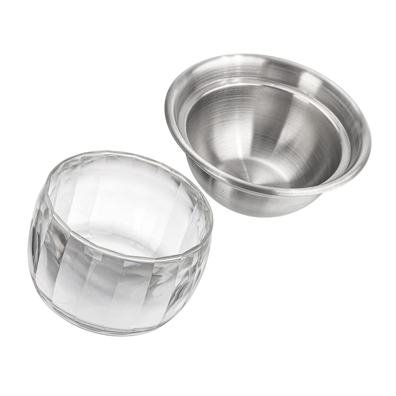 XIGACGEH Stainless Steel Serving with Cooling Tray for Chilled Dips Creams and Desserts 20Oz 32Oz Capacity BBQ Party Set